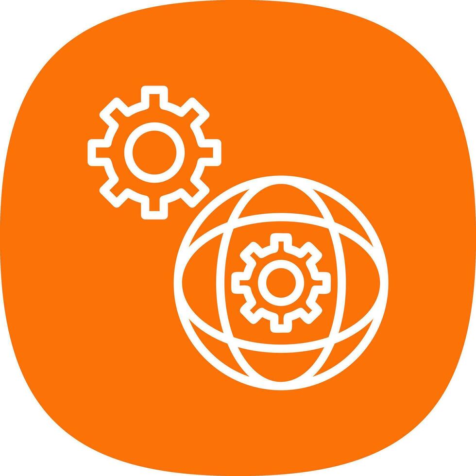 Network Settings Vector Icon Design