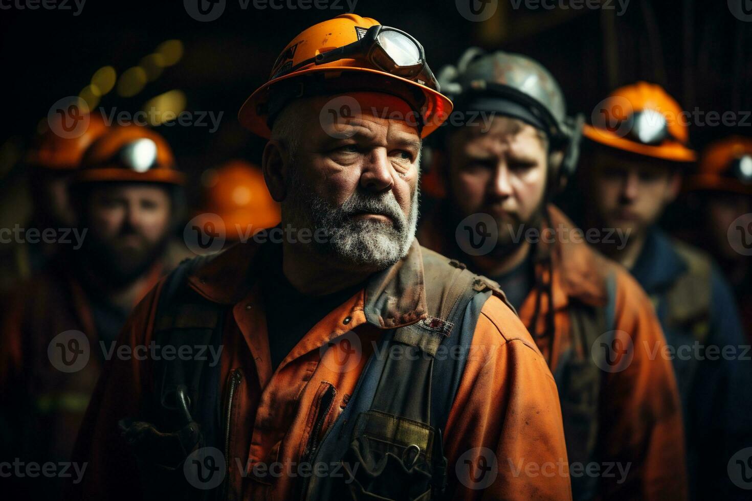 retrato de un minero en un mío, carbón minería industria. foto