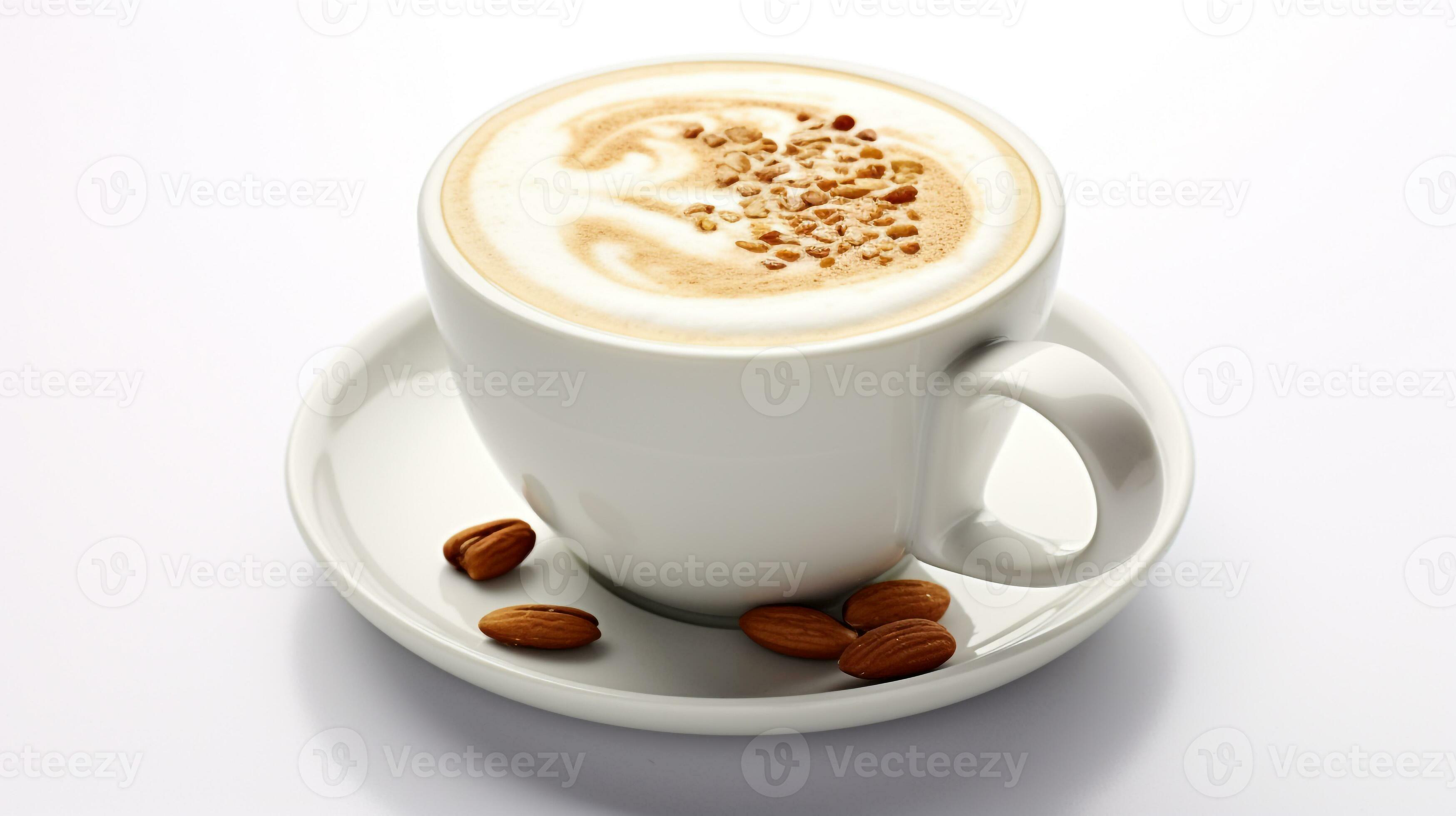 Photo of a Toffee Nut Latte isolated on flat white background. Generative  AI 30210611 Stock Photo at Vecteezy