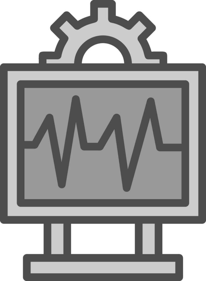 System Monitoring Vector Icon Design