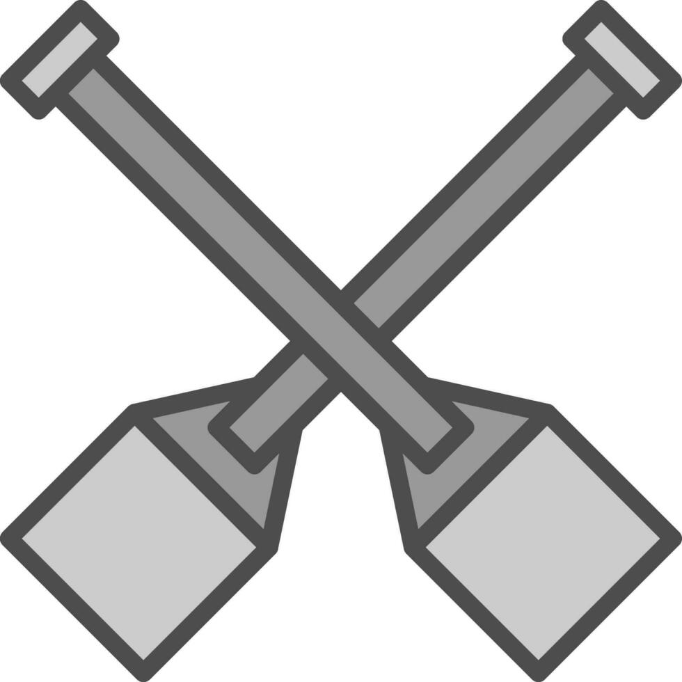 Oar Vector Icon Design