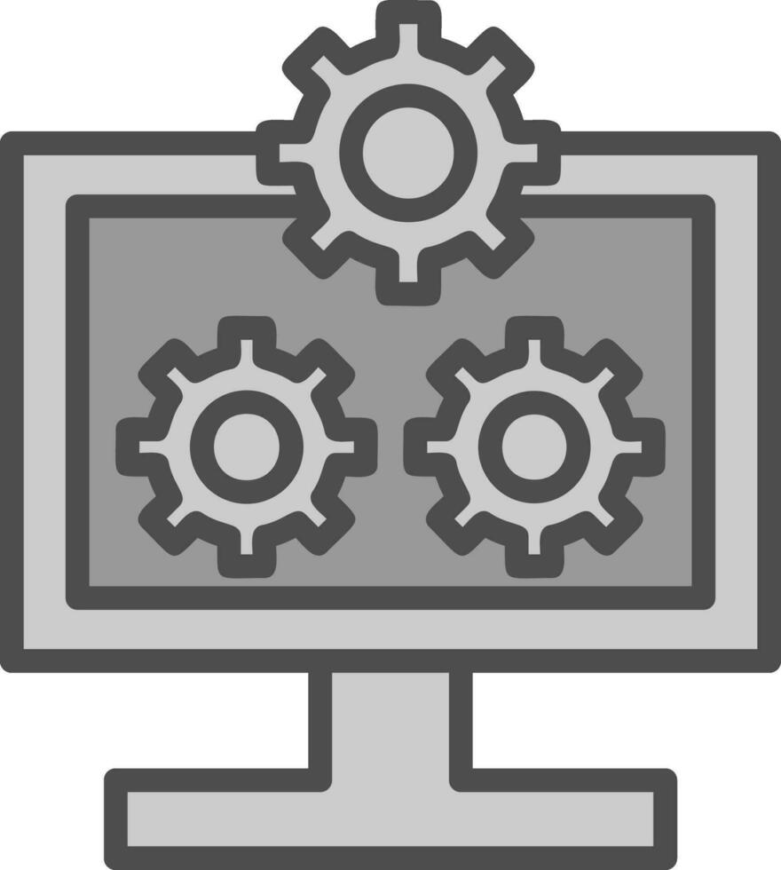 System Configuration Vector Icon Design