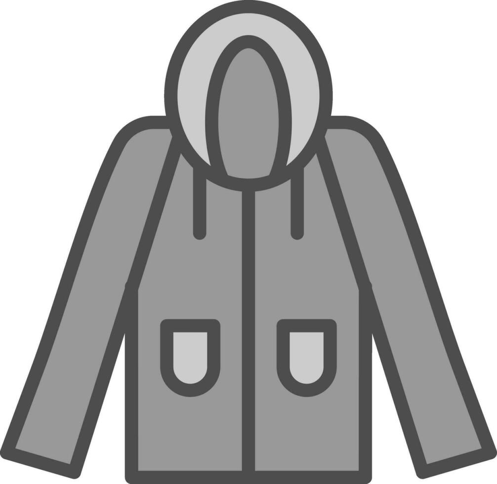 Raincoat Vector Icon Design