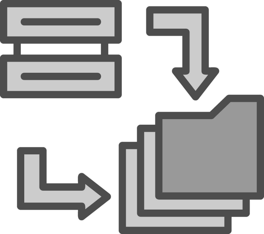 Data Migration Vector Icon Design