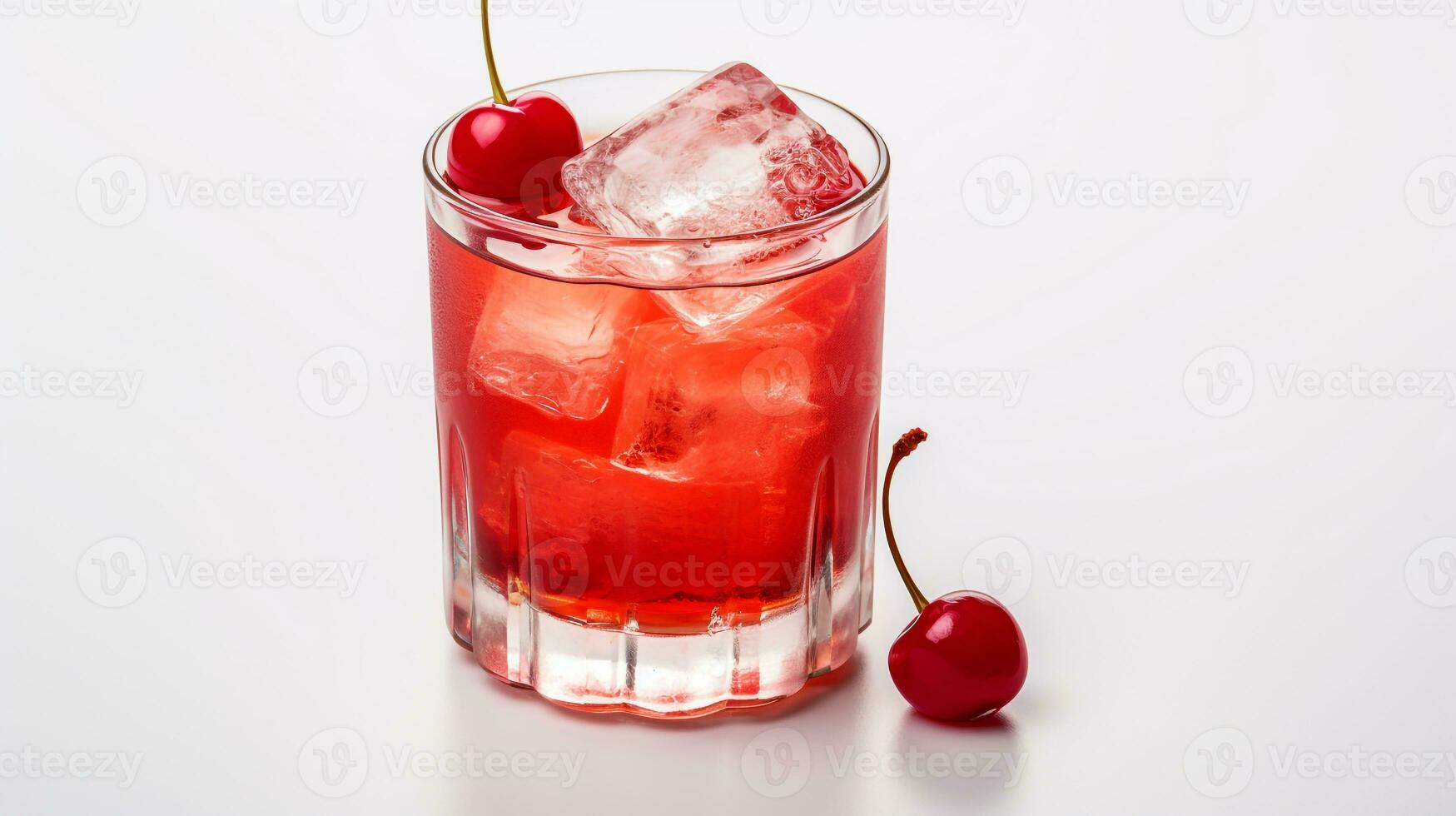 Photo of a Shirley Temple isolated on flat white background. Generative AI