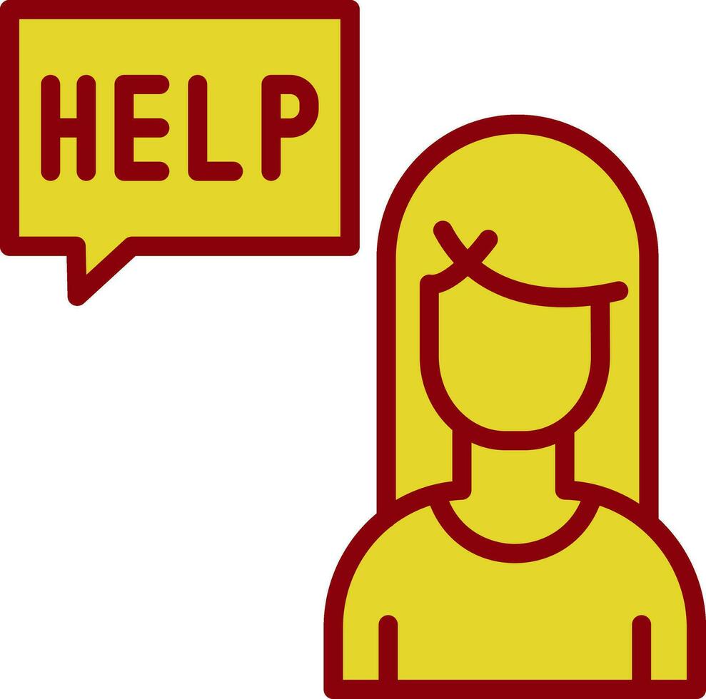 Ask for help Vector Icon Design