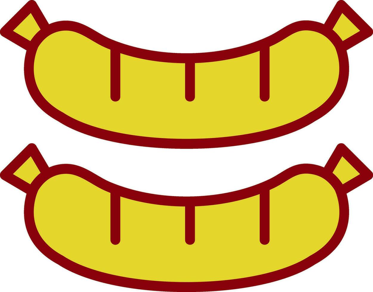 Sausage Vector Icon Design