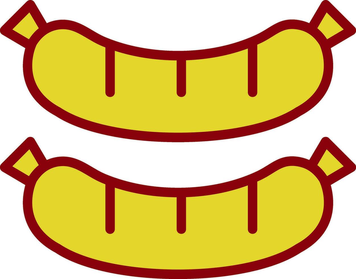 Sausage Vector Icon Design