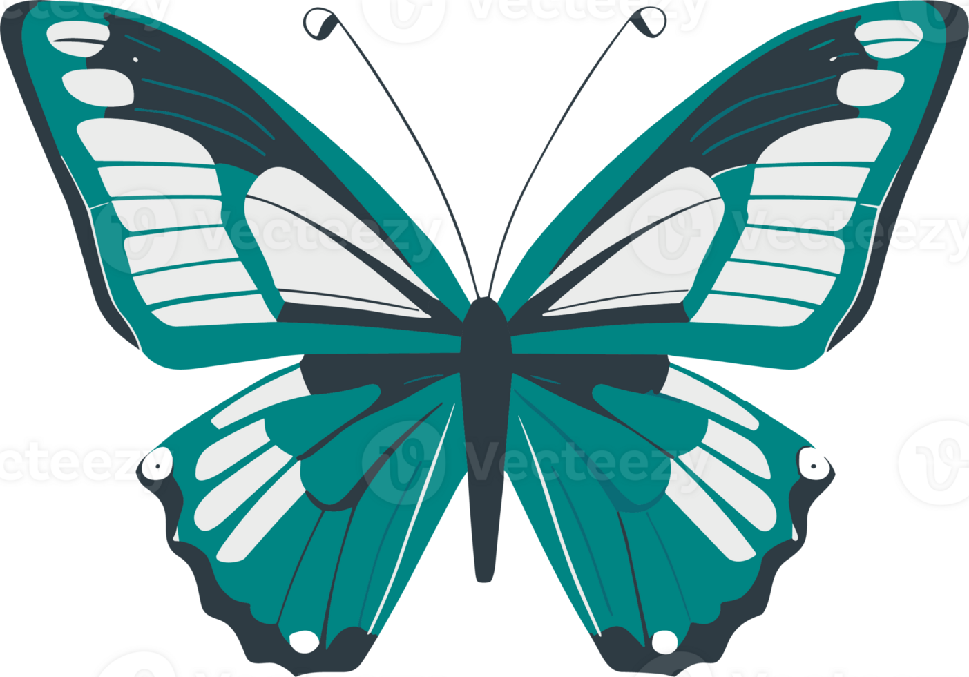 Colorful Butterfly ai generative png