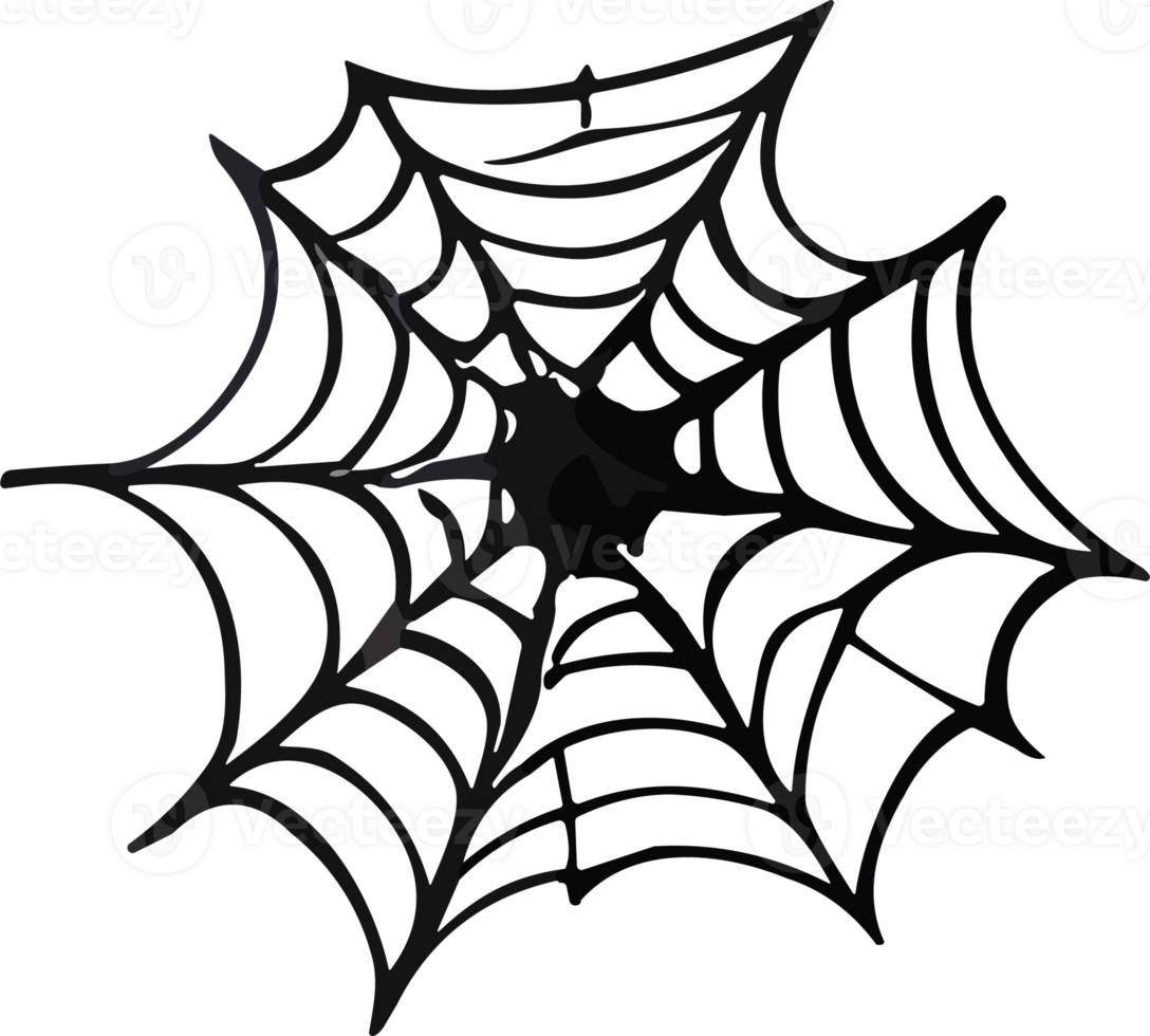 Halloween Spider cobweb ai generative png