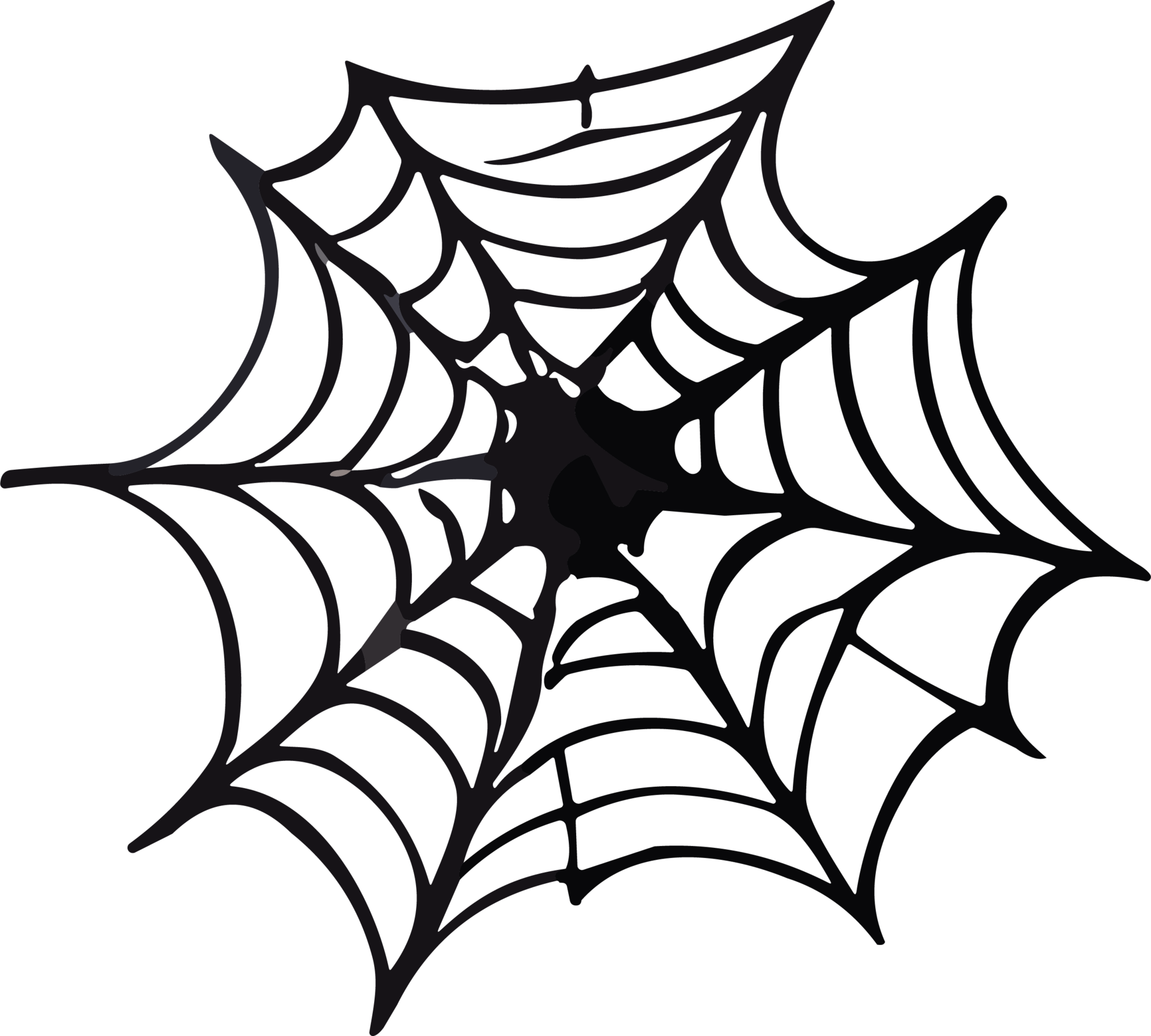 Halloween Spider cobweb ai generative 30211670 PNG