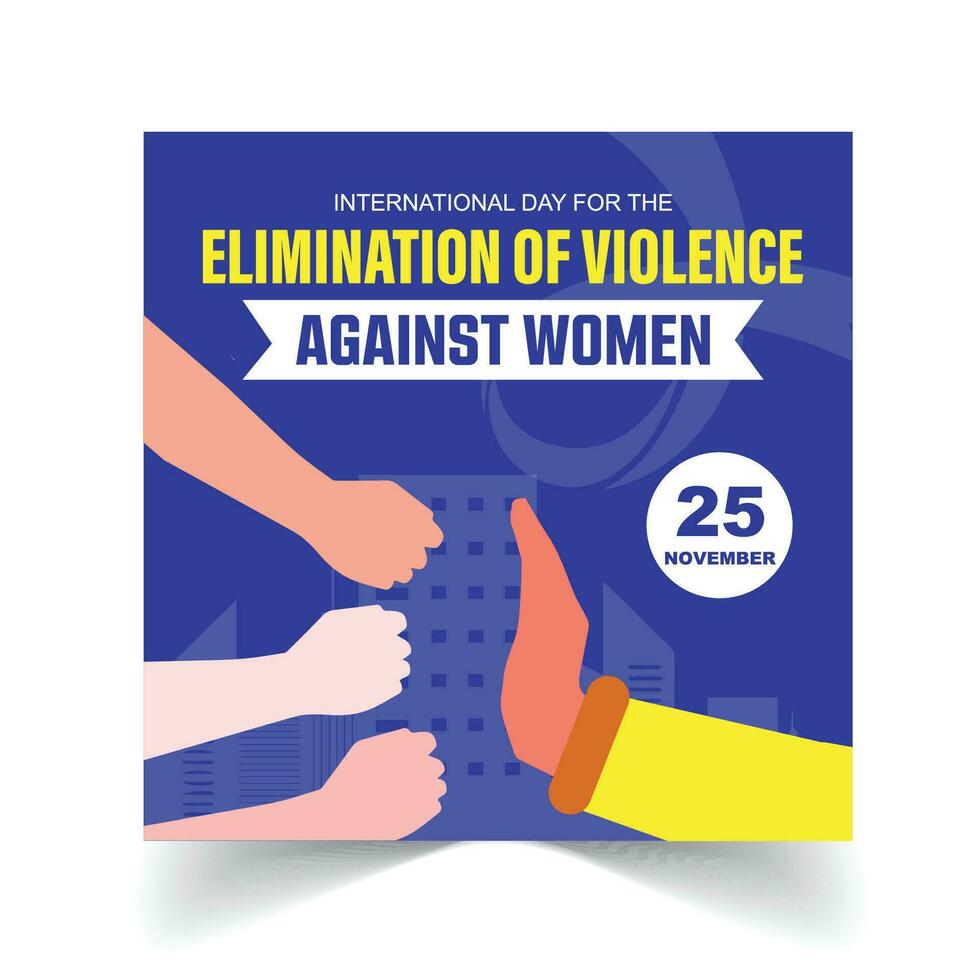 free vector International Day for the Elimination of Violence against Women template design
