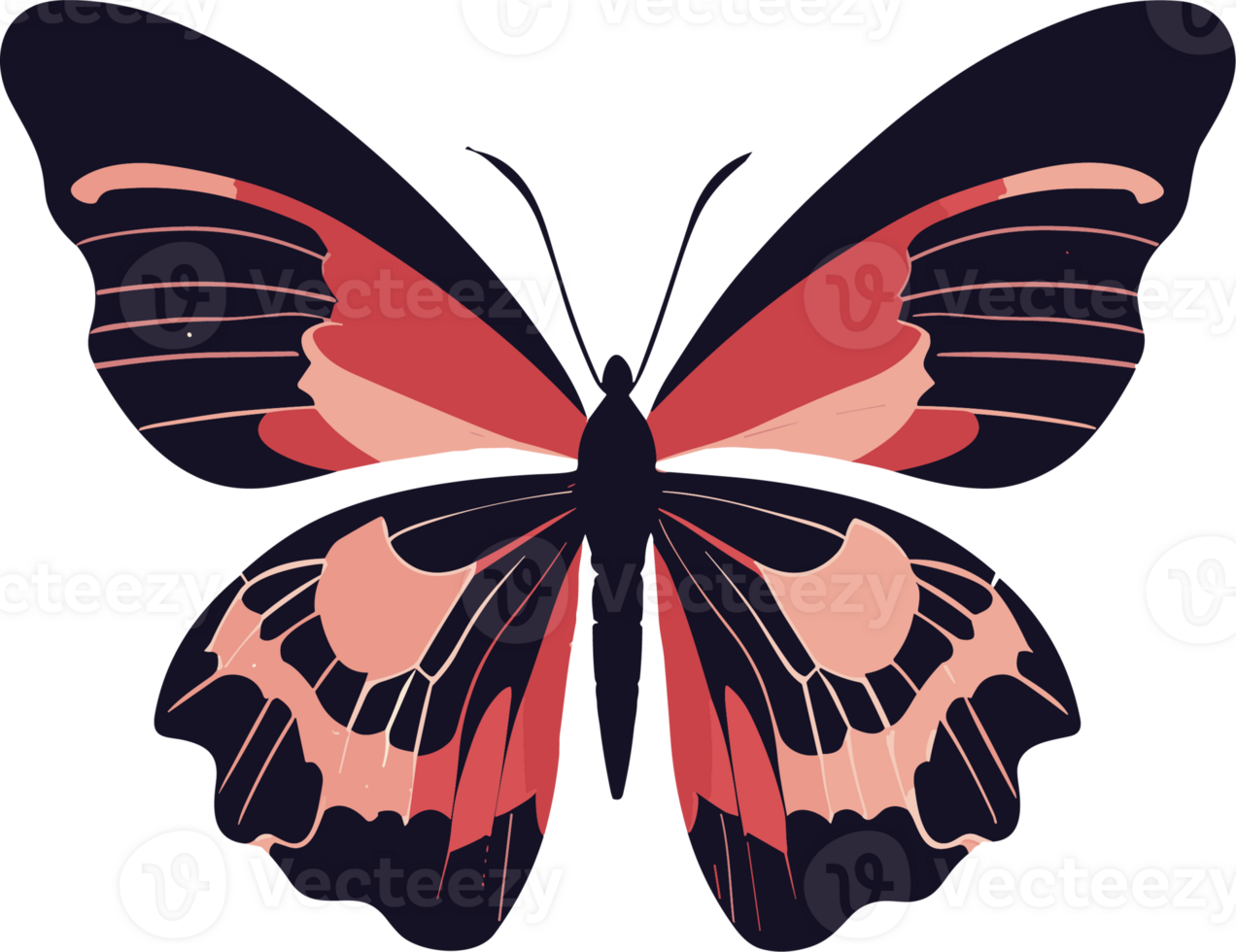 Colorful Butterfly ai generative png