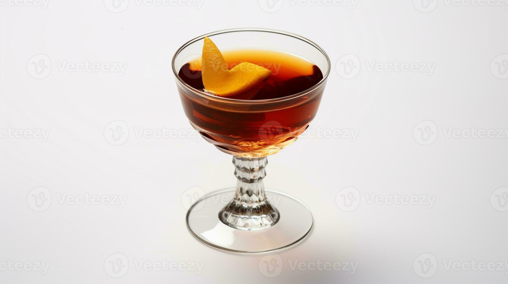 Photo of a Manhattan isolated on flat white background. Generative AI