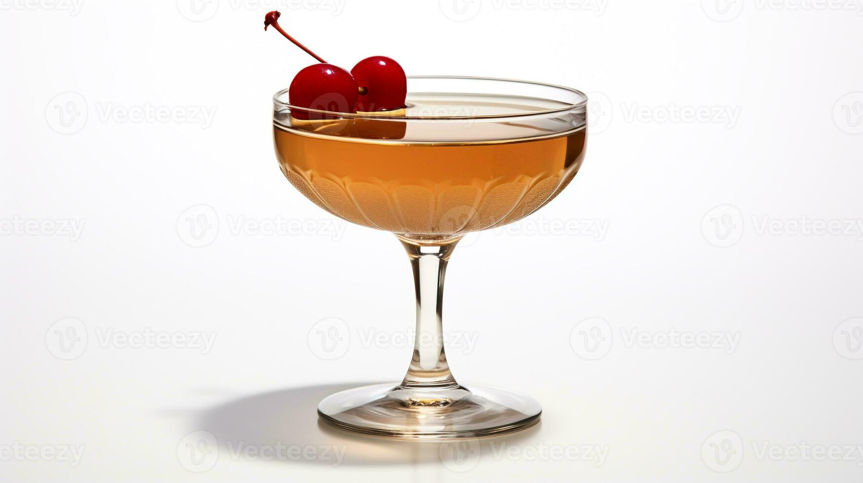 Photo of a Manhattan isolated on flat white background. Generative AI