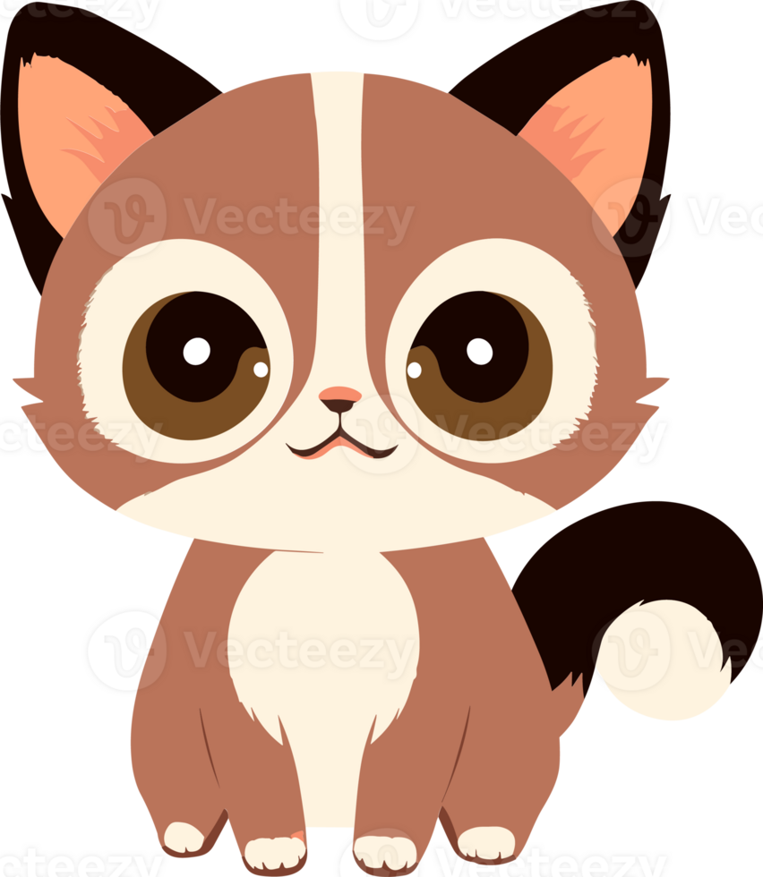 Cartoon Cat ai generative png