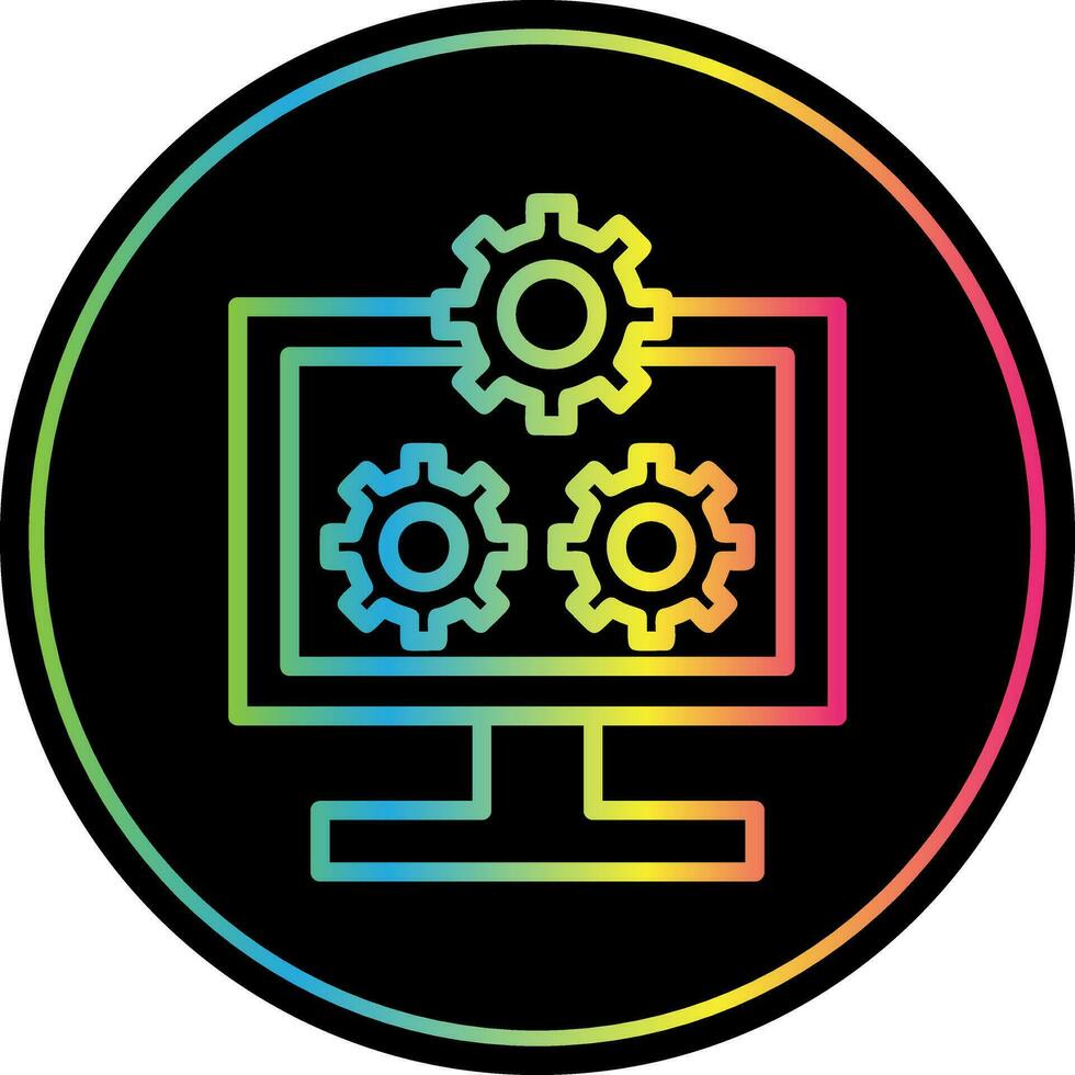 System Configuration Vector Icon Design