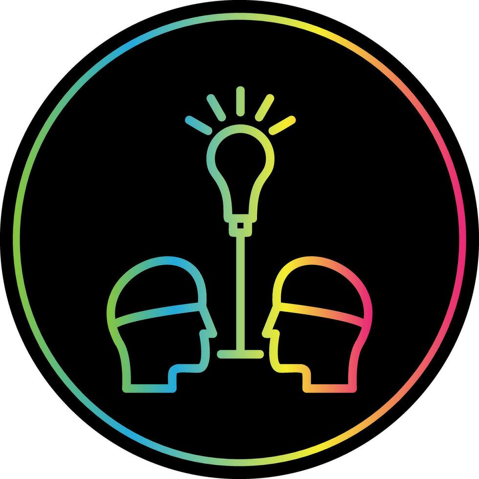Knowledge Sharing Vector Icon Design