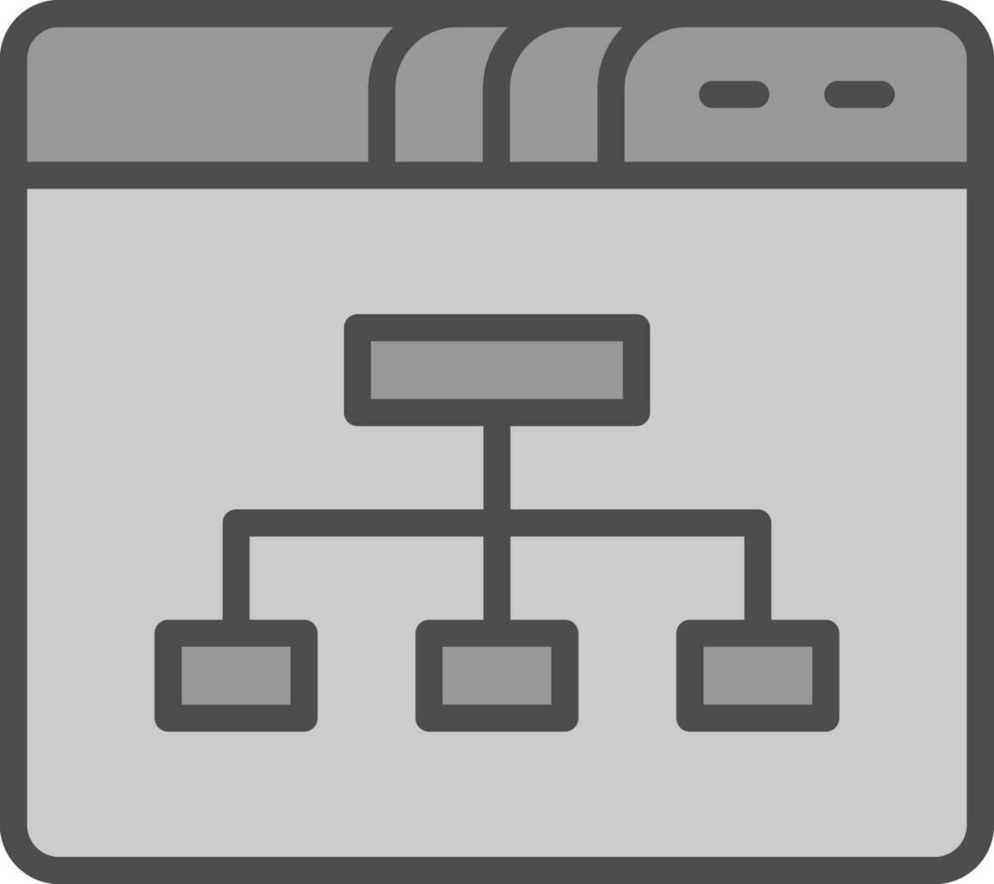 Sitemap Vector Icon Design