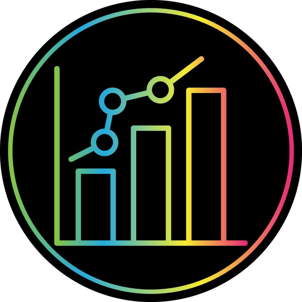 Bar chart Vector Icon Design