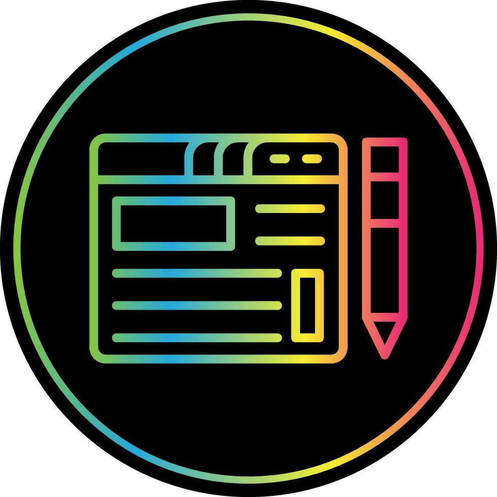 Blogging Vector Icon Design