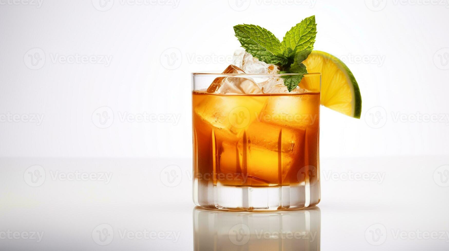 foto de un mai Tai bebida aislado en blanco antecedentes. generativo ai