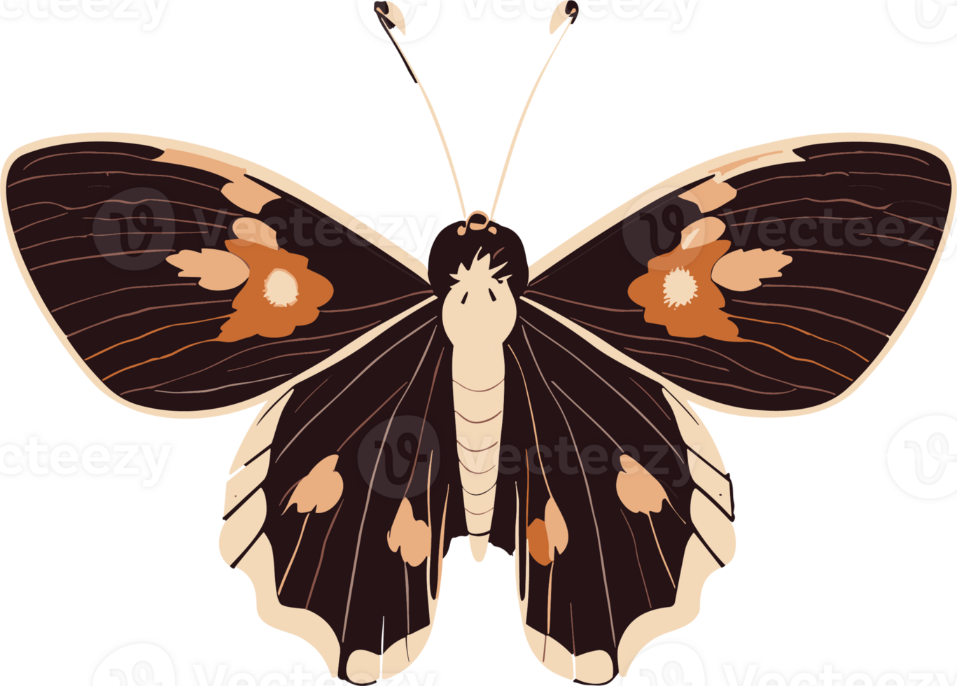 Colorful Butterfly ai generative png
