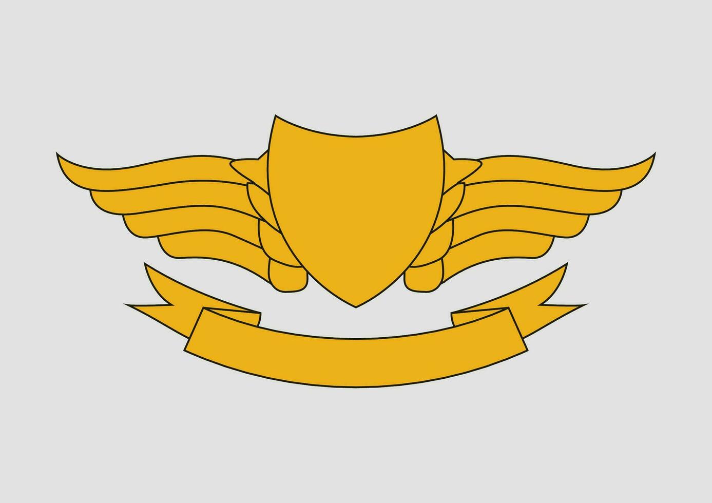 Badge Wings Stock Image vector