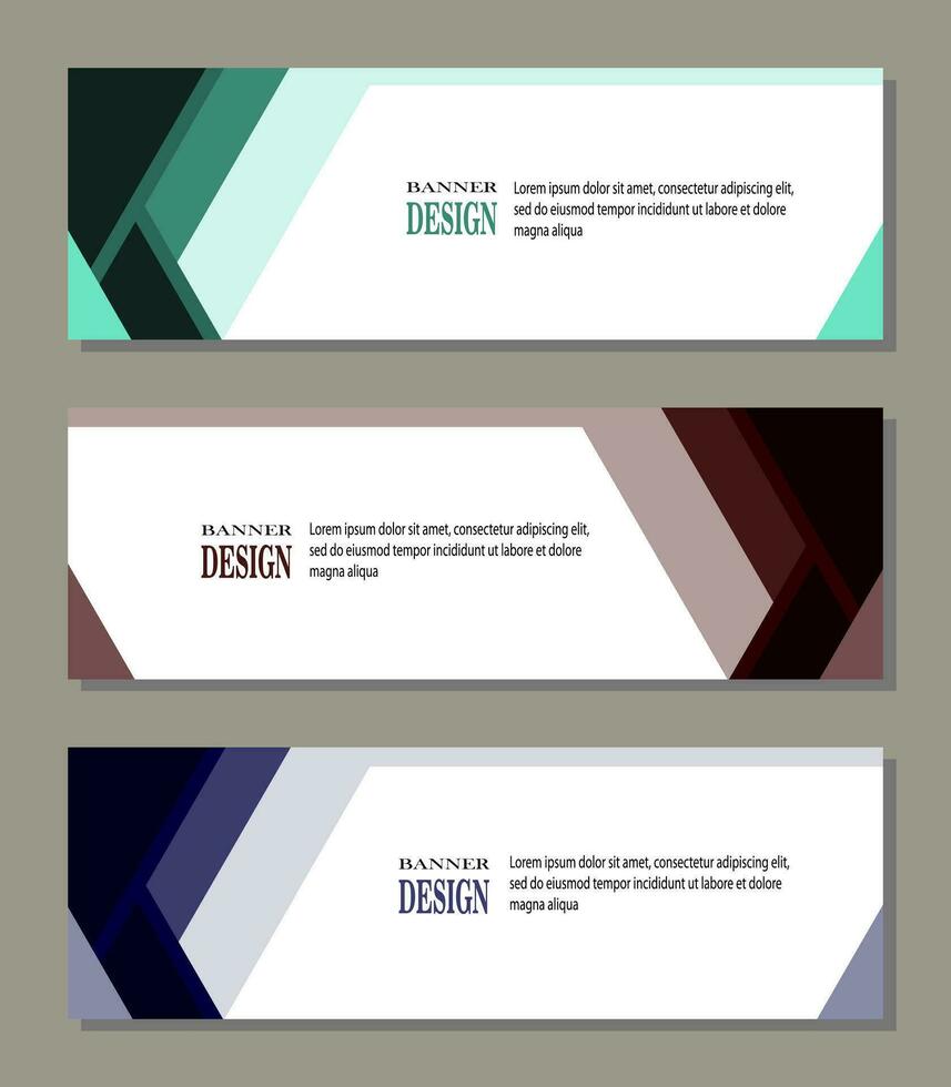 Geometric banner design with Vector presentation template.