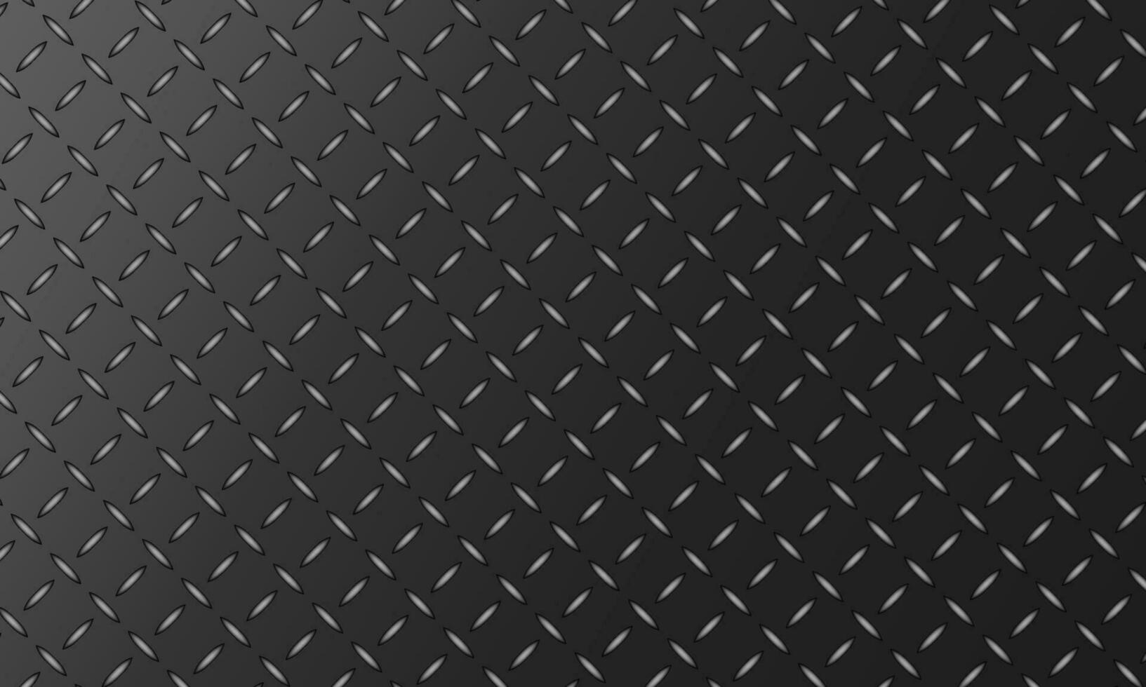 Steel diamond plate, metal flooring seamless pattern background. vector