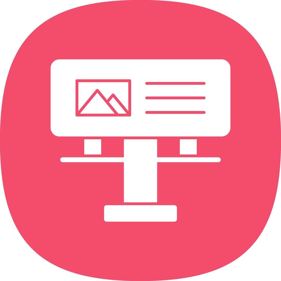 Billboard Vector Icon Design