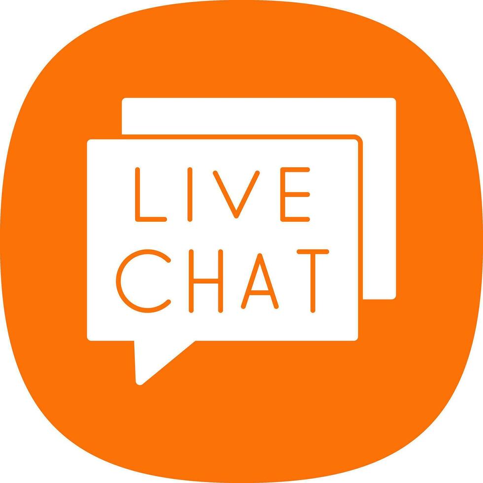 Live Chat Vector Icon Design