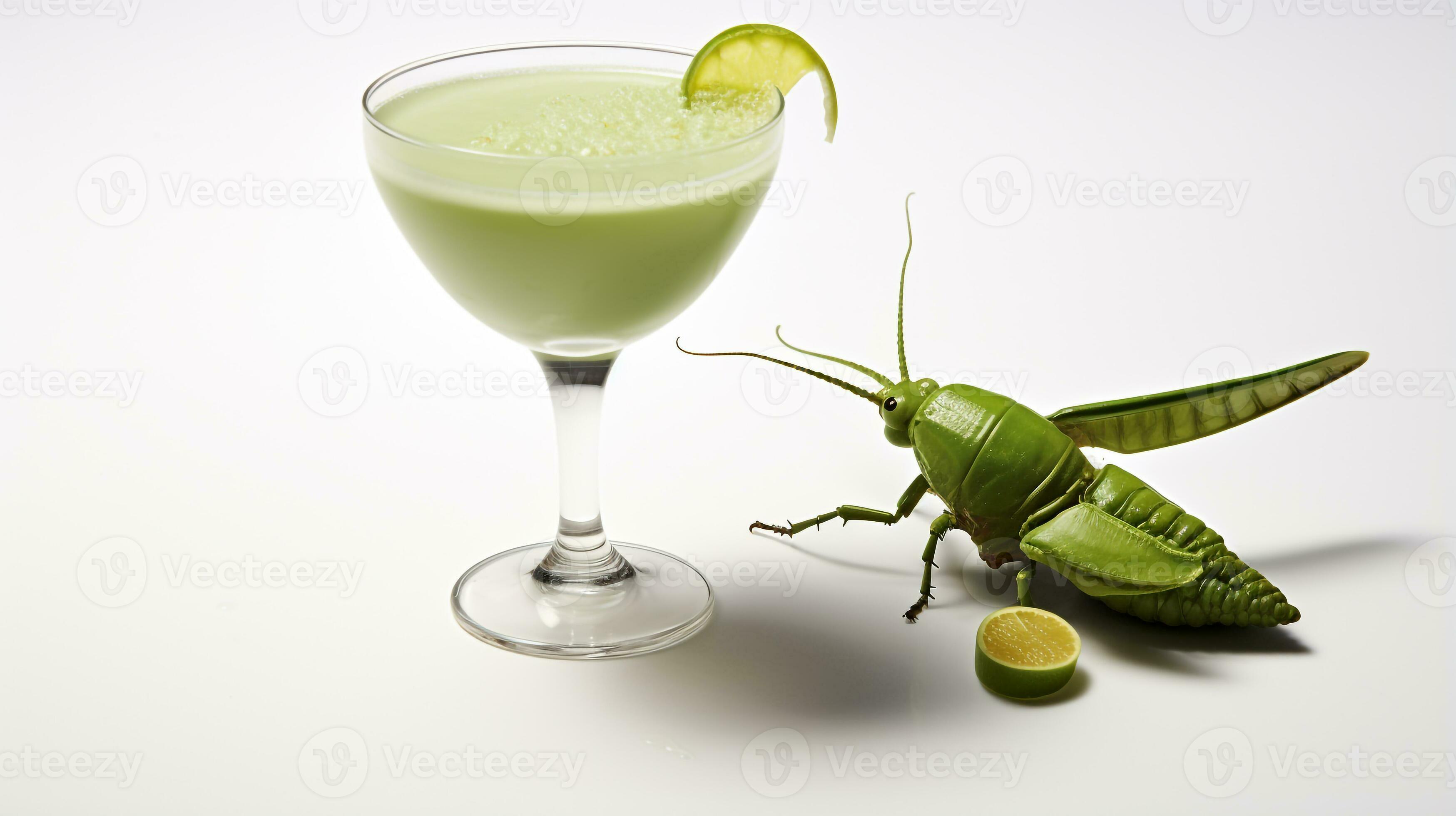 Photo of a drink isolated on white background. Generative
