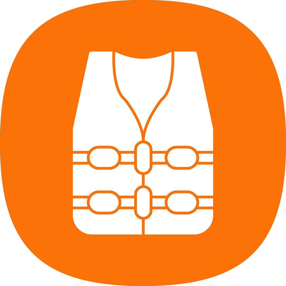 Life jacket Vector Icon Design