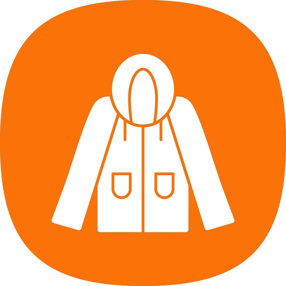 Raincoat Vector Icon Design