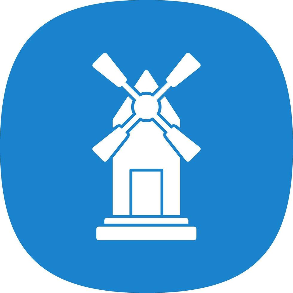 Windmill Vector Icon Design