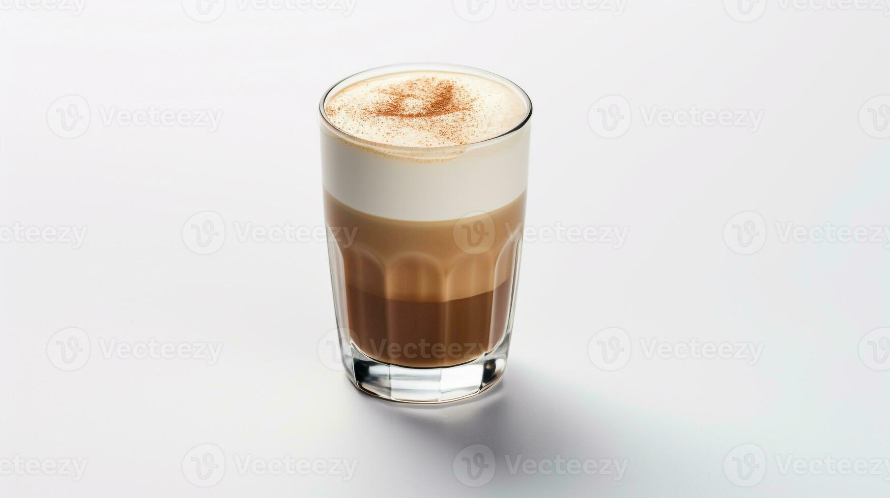 Photo of a Coffee drink isolated on white background. Generative AI