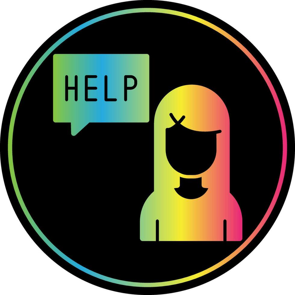 Ask for help Vector Icon Design