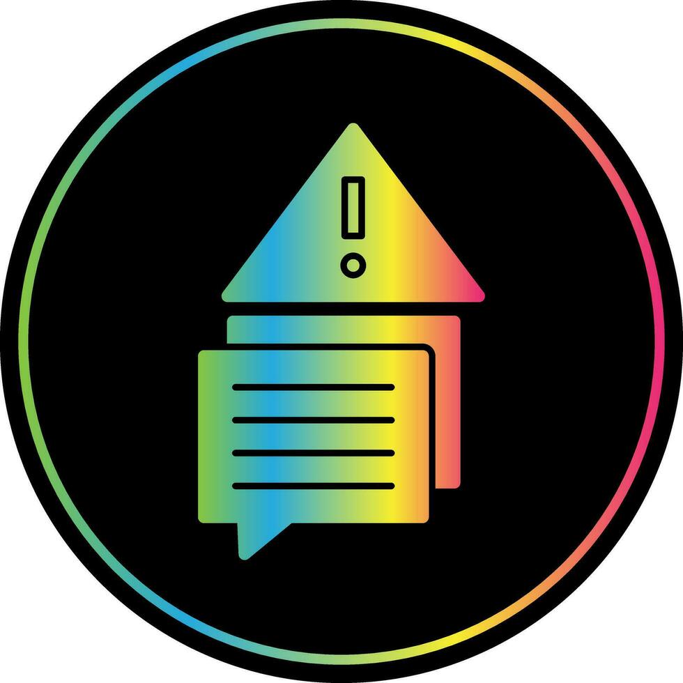 Error Message Vector Icon Design