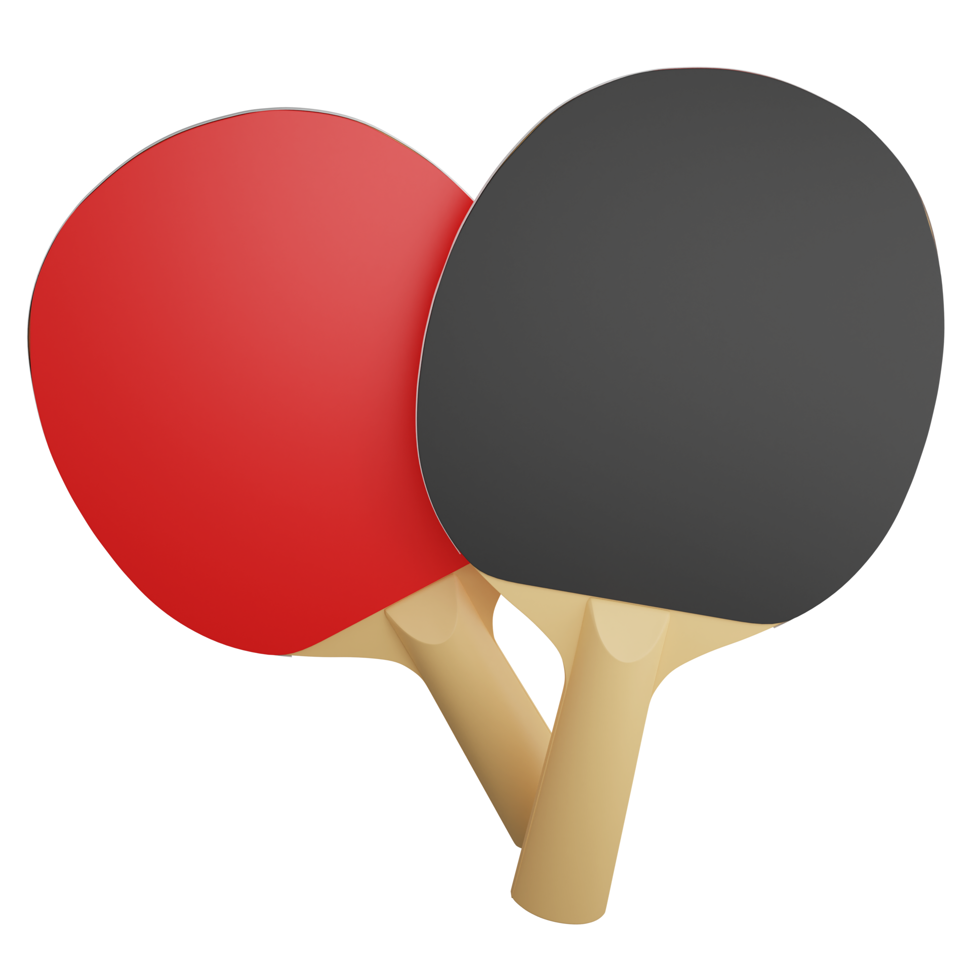 Table tennis paddle clipart flat design icon isolated on transparent