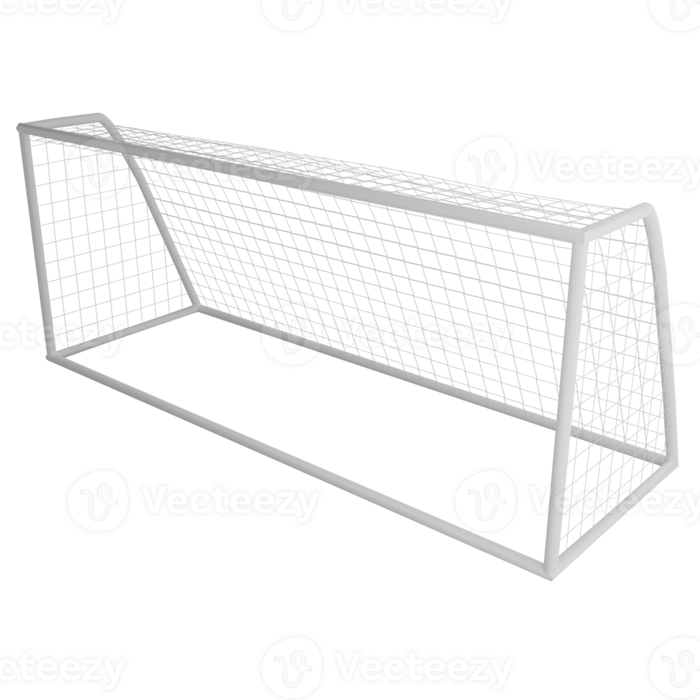 Football objectif clipart plat conception icône isolé sur transparent arrière-plan, 3d rendre sport et exercice concept png