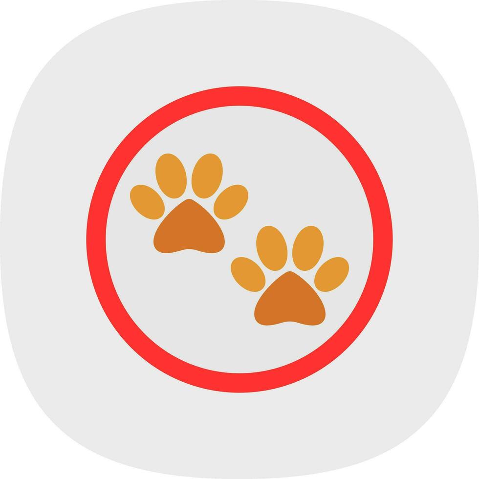 Paw print Vector Icon Design