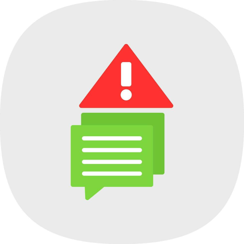 Error Message Vector Icon Design