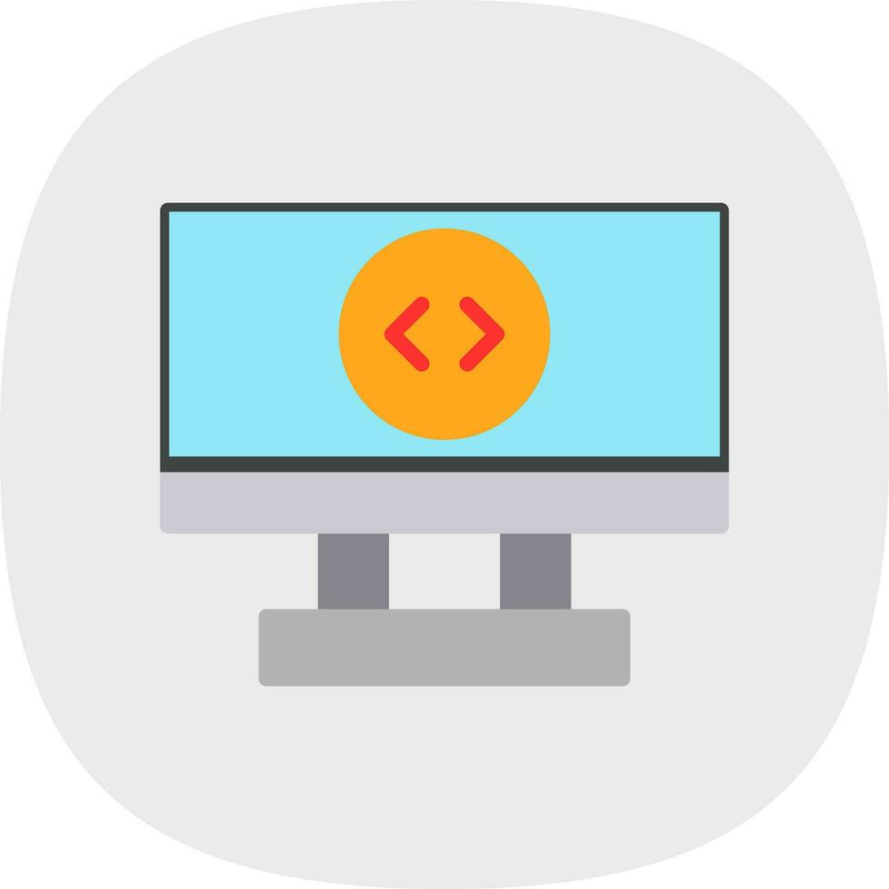 Remote Desktop Vector Icon Design