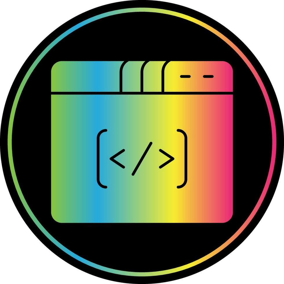 Coding Vector Icon Design