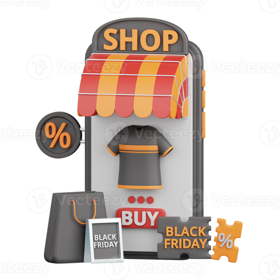 3d rendering online shopping discount isolated useful for sale, discount, promo and marketing png