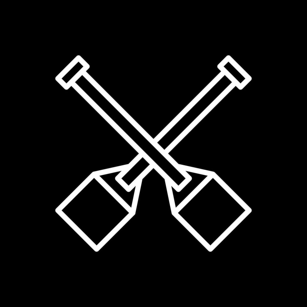 Oar Vector Icon Design
