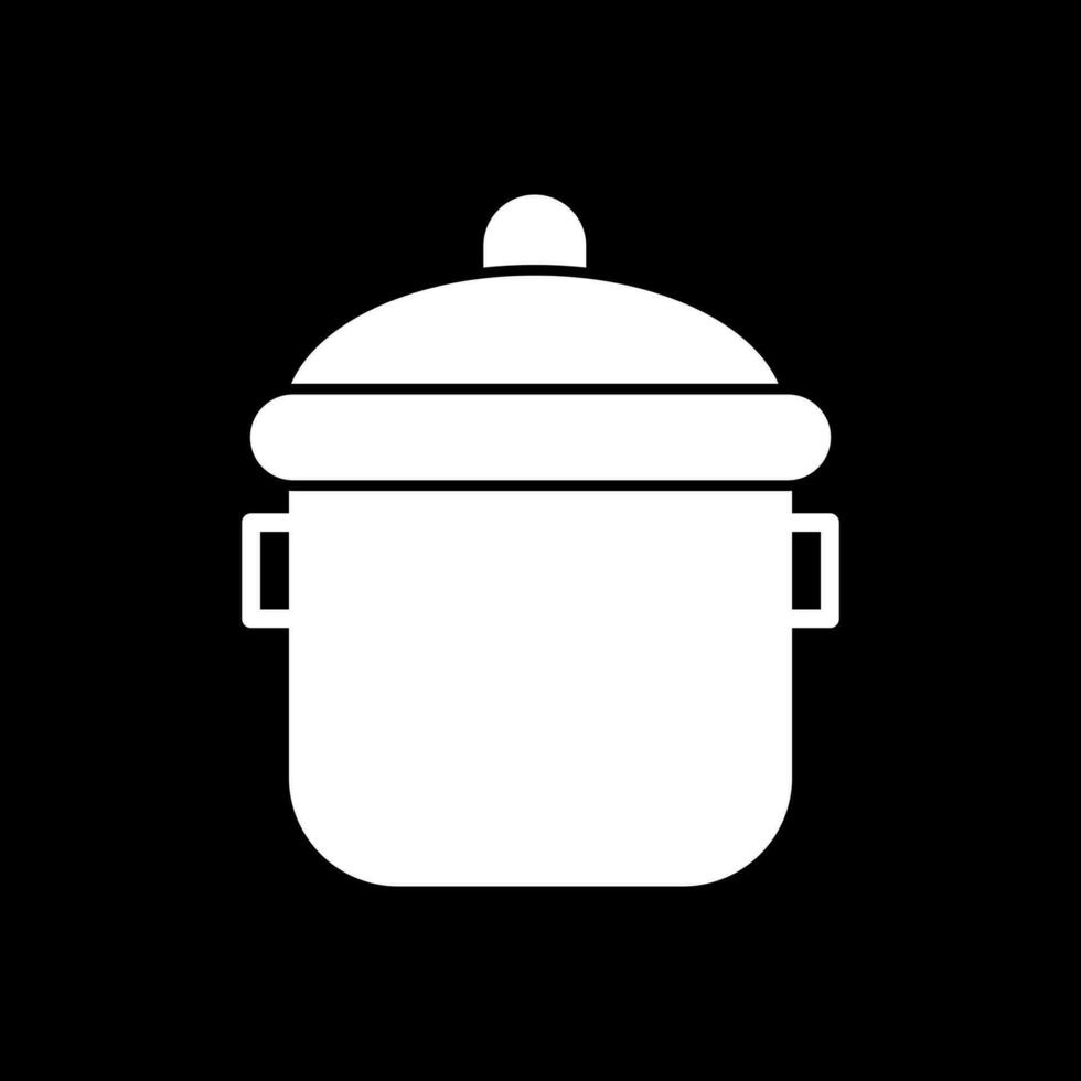 Cooking pot Vector Icon Design