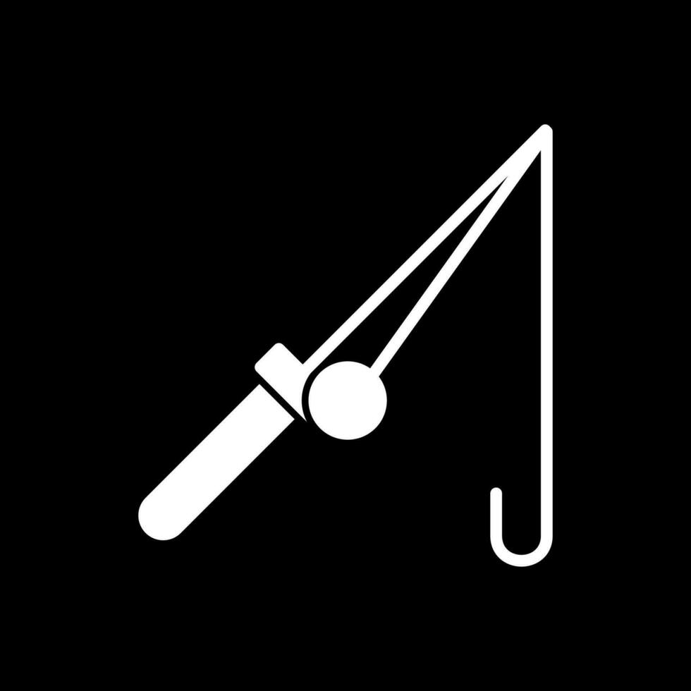 Fishing rod Vector Icon Design