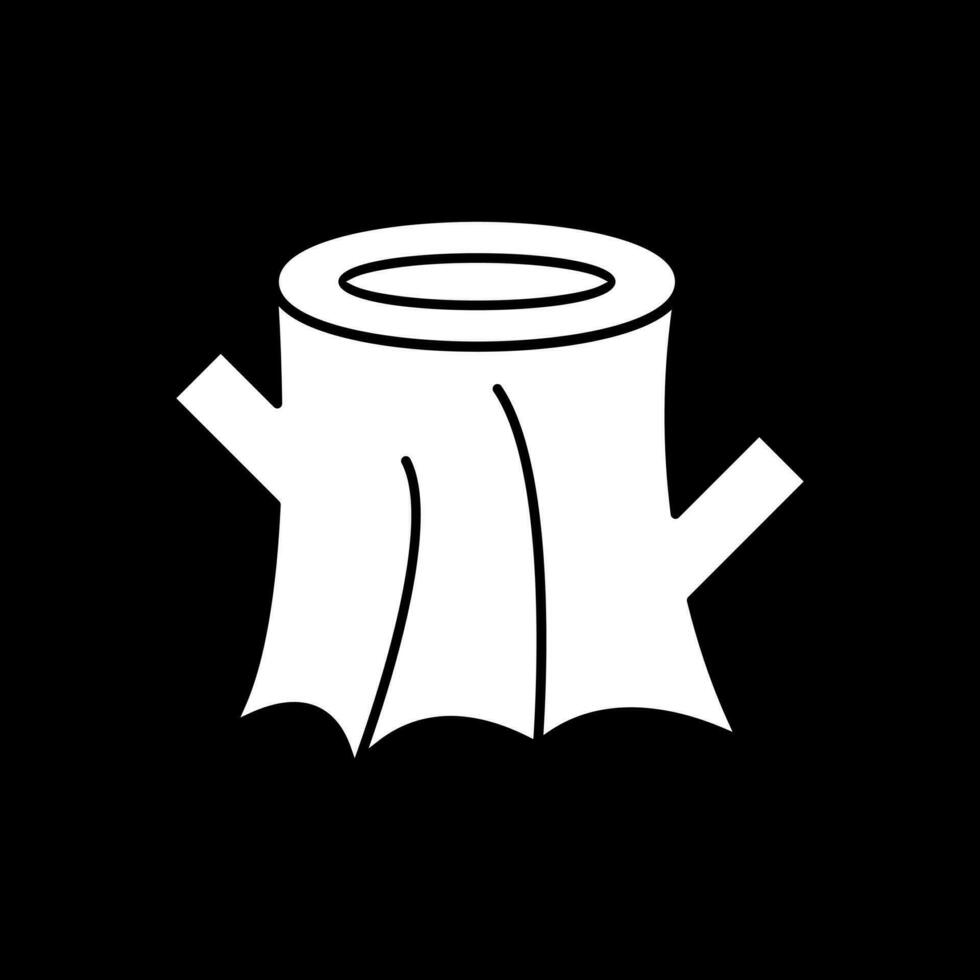 Tree stump Vector Icon Design